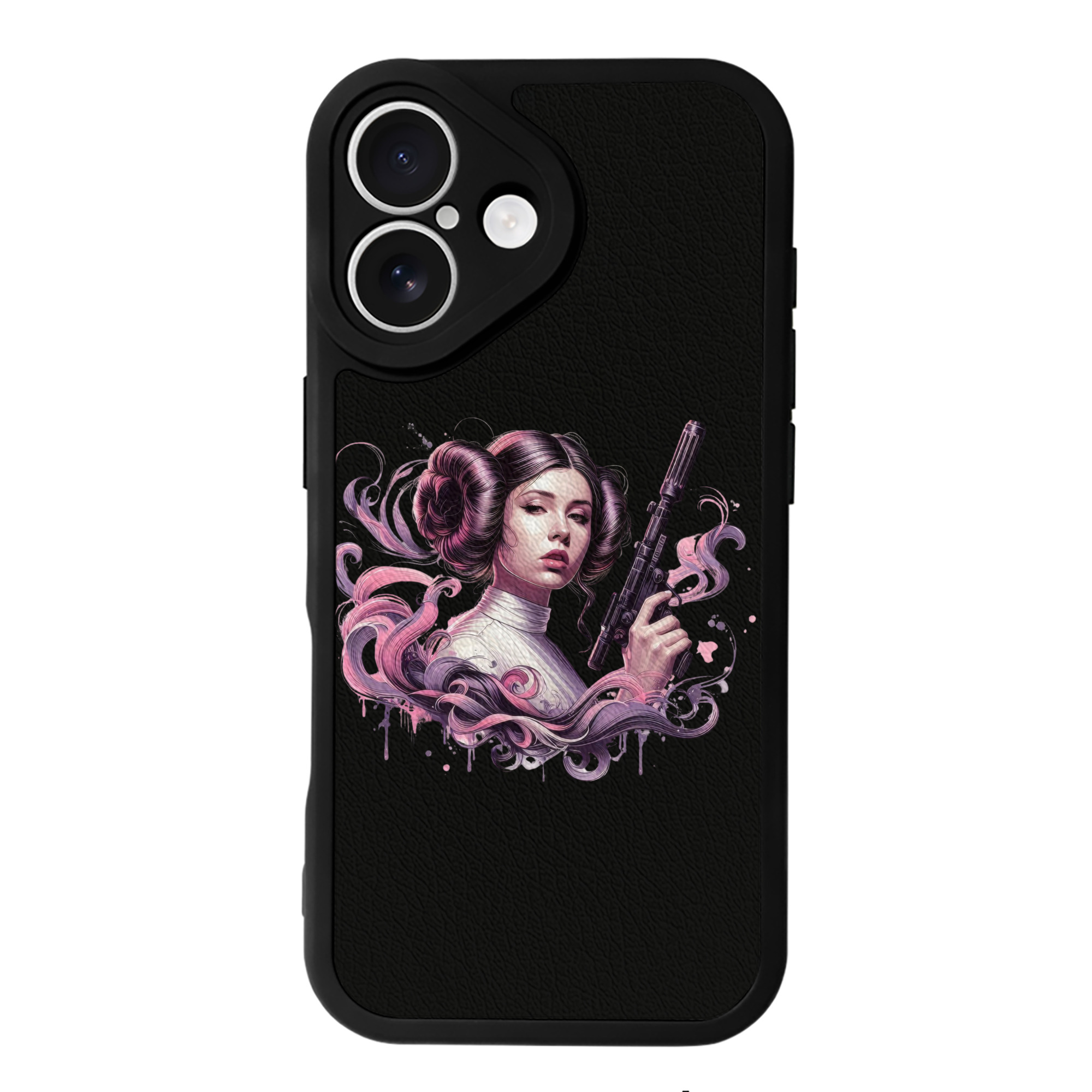 （画像用） スター・ウォーズ Star Wars 【iPhone 16シリーズ対応】シリコンスマホケース（レザー調） 材質：シリコン